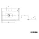 Kaldewei 902106013663 Aufs.-WT CONO AUFSATZWASCHTISCH