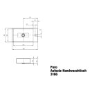 Kaldewei 906906003661 Aufsatzwaschtisch PURO Mod.3166, 550