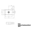 Kaldewei 908106003668 Aufsatzwaschtisch CONO Mod.3074, 550