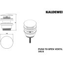 Kaldewei 910500010999 Push-to-open Ventil 3915, für WT