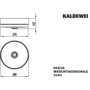 Kaldewei 911206003001 Waschtischschale NUEVA Mod.3191,