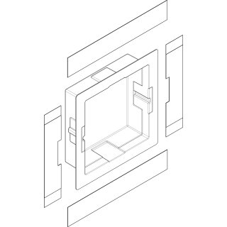 HANSGROHE 94416000 Wandnische set XtraStoris 300x300x100