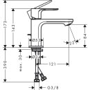 HANSGROHE 72584670 Waschtischmischer Rebris S 80