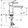 HANSGROHE 72584000 Waschtischmischer Rebris S 80
