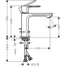 HANSGROHE 72551670 Einhebel-Waschtischmischer Rebris E