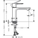 HANSGROHE 72520670 Einhebel-Waschtischmischer Rebris S