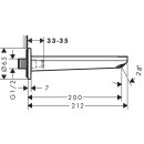 HANSGROHE 72431670 Wanneneinlauf Rebris E DN20 MSW