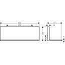 HANSGROHE 42644800 Ablage 300 mm Axor Universal