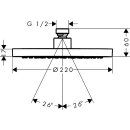 AXOR 35388670 Kopfbrause 220 1jet EcoSmart+