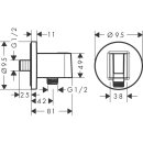 HANSGROHE 26888670 Brausehalter FixFit S Porter KS