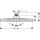 HANSGROHE 26723670 Kopfbrause Crometta S 240 mattschwarz