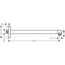 AXOR 26436140 Brausearm DN15 390mm eckig Axor BBR