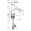 AXOR 10214820 Bidetmischer Axor Starck Hebelgriff