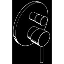 AXOR 10416820 Wannenmischer Unterputz Axor Starck