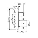 AXOR 10720310 Thermostatmischer UP Axor Starck