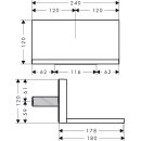 AXOR 10942250 Wanneneinlauf Axor Starck 240x120mm
