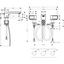 AXOR 11041820 3-Loch Waschtischarmatur 50 Axor