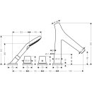 AXOR 12426310 4-Loch Wannenarmatur Axor Starck