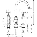 AXOR 16510140 Zweigriff Waschtischarmatur 220 Axor
