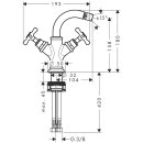 AXOR 16520950 Zweigriff Bidetarmatur Axor Montreux