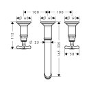 AXOR 16532800 3-Loch Waschtischarmatur Axor