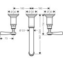 AXOR 16534950 3-Loch Waschtischarmatur Axor