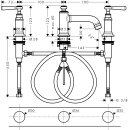 AXOR 16535340 3-Loch Waschtischarmatur 30 Axor