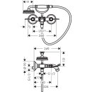AXOR 16551800 Zweigriff Wannenarmatur Aufputz Axor
