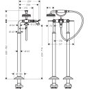 AXOR 16553140 Zweigriff Wannenarmatur Axor Montreux