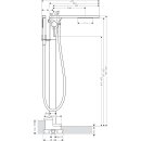 AXOR 18450990 Wannenmischer Axor Massaud Fertigset