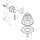 AXOR 26031250 Kopfbrause Axor Nendo m.Brausearm BGO