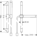 AXOR 27980800 Brausenset Axor Starck 900mm BSO