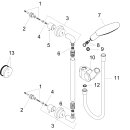 AXOR 27991250 Brausenset Axor Citterio 900mm BGO