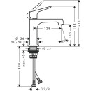 HANSGROHE 34017820 Waschtischmischer Axor Citterio M