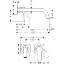 HANSGROHE 34116990 Waschtischmischer UP Axor Citterio M