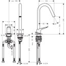 AXOR 34132950 2-Loch Waschtischarmatur Axor
