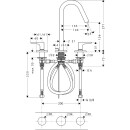 HANSGROHE 34133330 3-Loch Waschtischarmatur Axor