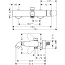 HANSGROHE 34420310 Wannenmischer Axor Citterio M Aufputz