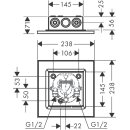 AXOR 35313820 Kopfbrause 250/250 2jet Axor