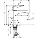 AXOR 36110950 Waschtischmischer 125 Axor Citterio E