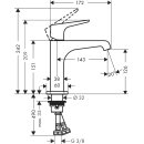 AXOR 36111300 Waschtischmischer 125 Axor Citterio E