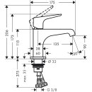 AXOR 36112950 Waschtischmischer 90 Axor Citterio E