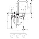 AXOR 36116300 3-Loch Waschtischarmatur Axor