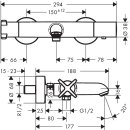 HANSGROHE 36140300 Thermostatmischer Aufputz Axor