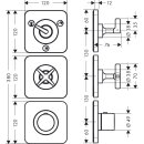 HANSGROHE 36704250 Thermostatmodul Unterputz Axor