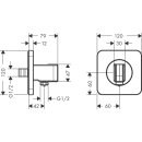 AXOR 36724820 Brausenhalter Axor Citterio E Porter