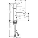 HANSGROHE 38026990 Waschtischmischer 100 Axor Uno