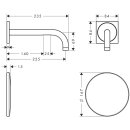 AXOR 38120990 Waschtischmischer Unterputz Axor