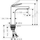 AXOR 39024950 Waschtischmischer 160 Axor Citterio