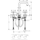 AXOR 39133340 3-Loch Waschtischarmatur Axor